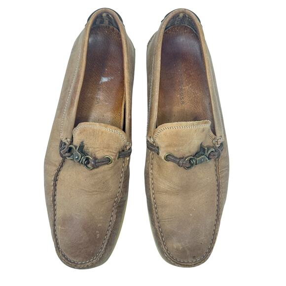 John Varvatos USA Leather Driving Loafers Brown Metal Bit Moc Toe‎ Mens 10M main image 10